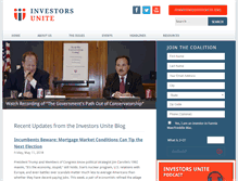 Tablet Screenshot of investorsunite.org